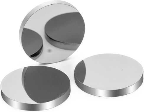 MCWlaser 25mm CO2 Laser Mirrors Mo Mirror Molybdenum 3PCS Laser Mirror kit CO2 Laser Lens for CO2 Laser Engraving Cutting Engraver/Cutter 40W to 200W in Saudi Arabia