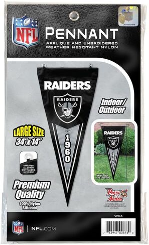 Party Animal NFL Las Vegas Raiders Vertical Pennant in Saudi Arabia