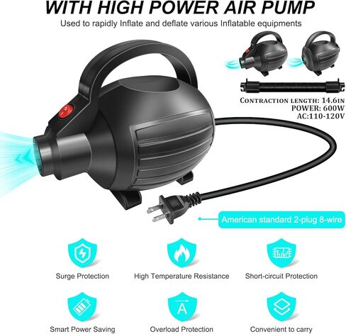 AWSUM 4ft L x 3ft Diam الجمباز الهواء الأسطوانة تراجع حصيرة برميل Backbend المدرب لصالة الألعاب الرياضية معدات نفخ مع مضخة كهربائية خضراء in Kuwait