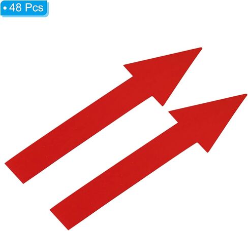 PATIKIL 6"x2" Arrow Sticker, 48 Pack PVC Removable Self Adhesive Waterproof Floor Decal Wall Marking Arrow Sign for Road Instructions, Blue in Saudi Arabia