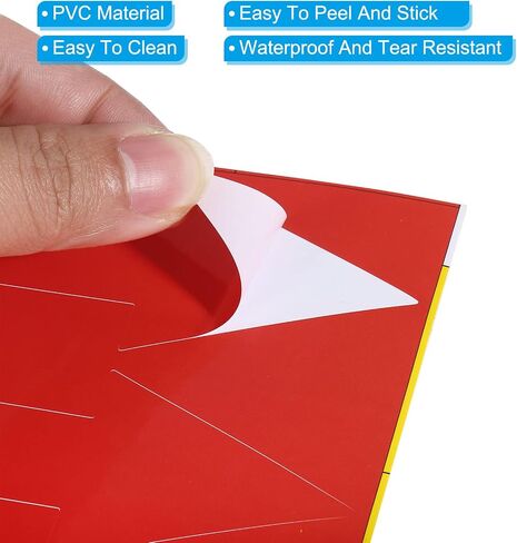 PATIKIL 6"x2" Arrow Sticker, 48 Pack PVC Removable Self Adhesive Waterproof Floor Decal Wall Marking Arrow Sign for Road Instructions, Blue in Saudi Arabia