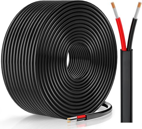 CONEPY 16 Gauge Wire, 16 AWG 2 Conductor Automotive Wire, 16/2 Cable, 50FT | Oxygen-Free Tinned Copper 16 AWG Wire, PVC Insulated Flexible 12V Electrical Wire for Automotive, Marine, Solar, RV, Lights in Saudi Arabia