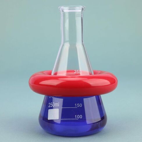 وزن قارورة الرصاص المطلية بالفينيل من stonylab، حلقة قارورة بمعرف 1.89 بوصة، إغلاق آمن لقوارير 50-500 مل، أحمر in Saudi Arabia