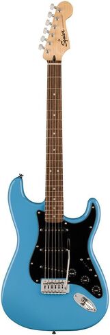 Squier Sonic Stratocaster Electric Guitar, with 2-Year Warranty, Black, Maple Fingerboard, White Pickguard in Kuwait