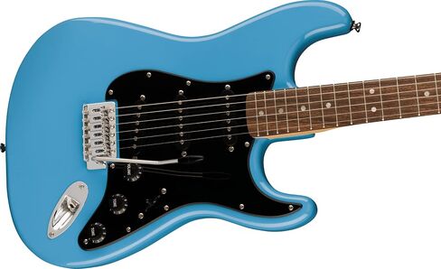 Squier Sonic Stratocaster Electric Guitar, with 2-Year Warranty, Black, Maple Fingerboard, White Pickguard in Kuwait