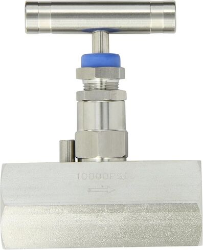 PIC Gauge HV-SS-1/2-HS-180-FXF 316 Stainless Steel Hex Body Straight Needle Valve with Gas Service Seat, 1/2 Female NPT x 1/2 Female NPT Connection Size, 6,000 psi Pressure in Saudi Arabia