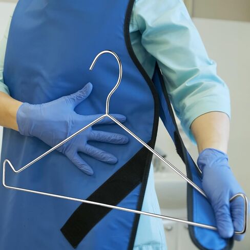 2 Pack X Ray Apron Hangers Radiation Protection Apron Hangers Heavy Duty Silver Metal Hanger for Radiation Workstations in Saudi Arabia