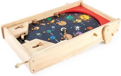 PINTOY® Solid Wood Tabletop Soccer and Pinball Double-Sided Oversized Game Board - Smooth Wooden Controls - All Pieces Included - Ages 3-10 - P6003 in Saudi Arabia