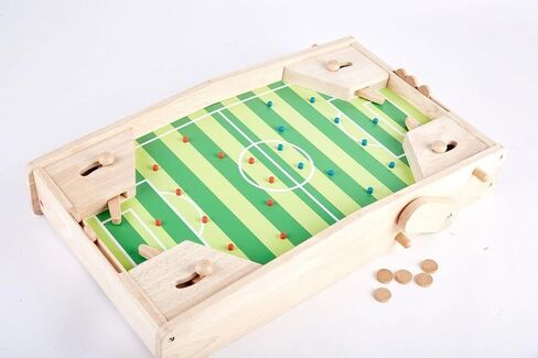 PINTOY® Solid Wood Tabletop Soccer and Pinball Double-Sided Oversized Game Board - Smooth Wooden Controls - All Pieces Included - Ages 3-10 - P6003 in Saudi Arabia