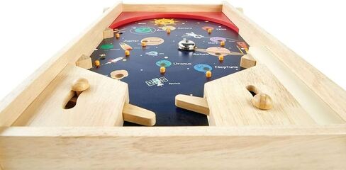 PINTOY® Solid Wood Tabletop Soccer and Pinball Double-Sided Oversized Game Board - Smooth Wooden Controls - All Pieces Included - Ages 3-10 - P6003 in Saudi Arabia