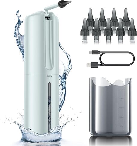 Ear Wax Removal - Electric Ear Cleaner - Ear Cleaning Kit - FSA HSA Eligible - Ear Irrigation Kit Safe Ear Irrigation Flushing System with 4 Pressure Settings - FSA Eligible Items Only List in Saudi Arabia