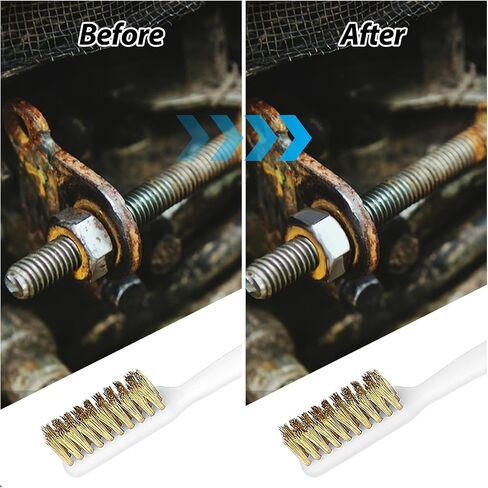 6 Pcs Copper Wire Brush Small Brass Brush 3D Printer Nozzle Brush Cleaning Tool Mini Curved Handle Scratch Wire Toothbrush Masonry Brush Heated Bed Cleaning Parts for Cleaning Welding Slag and Rust in Saudi Arabia