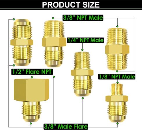 12 Feet High Pressure Braided Propane Hose Extension with Conversion Coupling 3/8" Flare to 1/2" Female NPT, 1/4" Male NPT, 1/8" NPT Male,3/8" Male NPT, 3/8" Male Flare for BBQ Grill, Fire Pit, Heater in Saudi Arabia