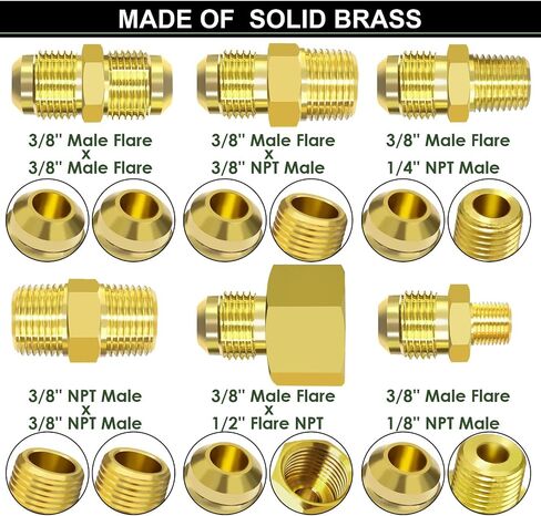 12 Feet High Pressure Braided Propane Hose Extension with Conversion Coupling 3/8" Flare to 1/2" Female NPT, 1/4" Male NPT, 1/8" NPT Male,3/8" Male NPT, 3/8" Male Flare for BBQ Grill, Fire Pit, Heater in Saudi Arabia