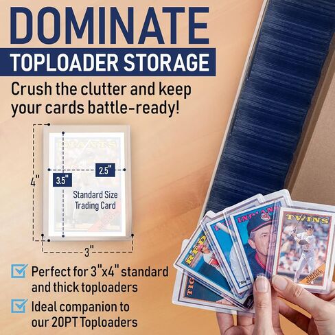 Premium Cardboard Trading Card Storage Box For Sports, TCG, Gaming MTG. in Kuwait