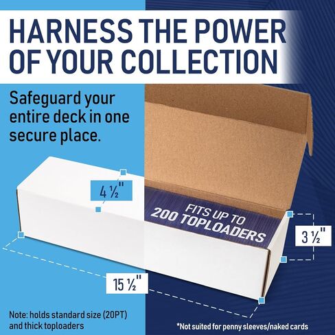 Premium Cardboard Trading Card Storage Box For Sports, TCG, Gaming MTG. in Kuwait