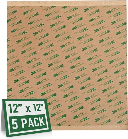 Adhesive Transfer Tape, Double Sided Transfer Sheet, 468MP, 10inch x 10inch (5-Pack) in Saudi Arabia