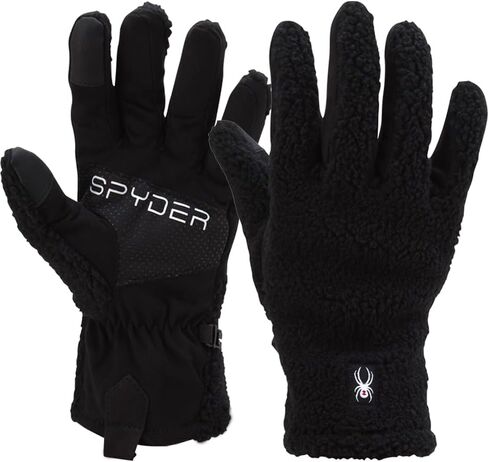Spyder Women's Winter Gloves - Water Resistant Sherpa Fleece Gloves with Gripper Palm - Cold Weather Gloves for Women (S-XL) in Saudi Arabia