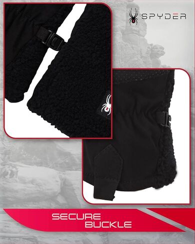Spyder Women's Winter Gloves - Water Resistant Sherpa Fleece Gloves with Gripper Palm - Cold Weather Gloves for Women (S-XL) in Saudi Arabia