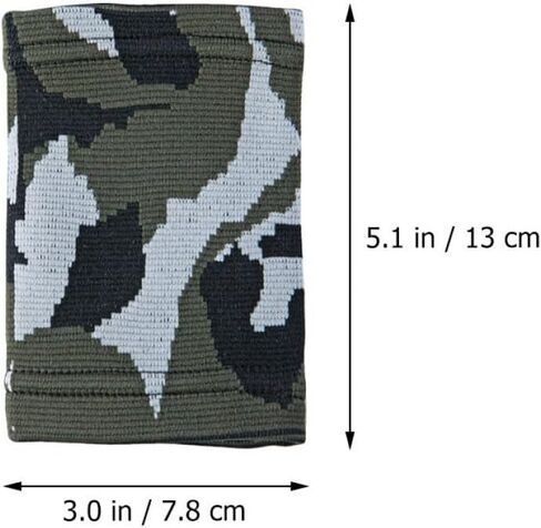 Milisten 2pcs Wristband Decked Accessories Sport Accessories Arm Sleeve Wrist Workout Brace Versatile Wrist Strap Camouflage Wrist Band Wrist Wraps Support Breathable Nylon Protective Belt in Saudi Arabia