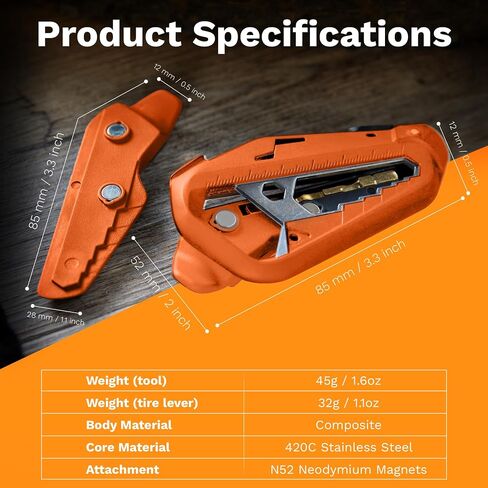 Tactica EDC Bike Multitool | Mini Bike Tool Kit with 2 Integrated Tire Levers, Wrenches (5-14mm), a Phillips Screwdriver, 4, 5 & 6mm Allen Keys & a Bottle Opener | Must-Have Tool For Bike Enthusiasts in Saudi Arabia