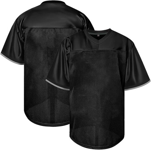 Atonmore Men Blank Plain Football Jersey, Adult Hip Hop Hipster Short Sleeve Mesh Pullover Shirts,Custom Uniforms for Party in Saudi Arabia