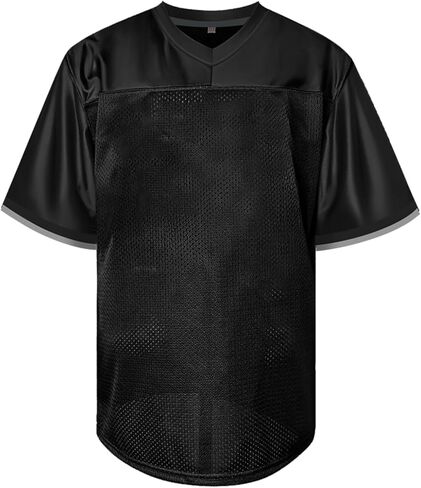 Atonmore Men Blank Plain Football Jersey, Adult Hip Hop Hipster Short Sleeve Mesh Pullover Shirts,Custom Uniforms for Party in Saudi Arabia