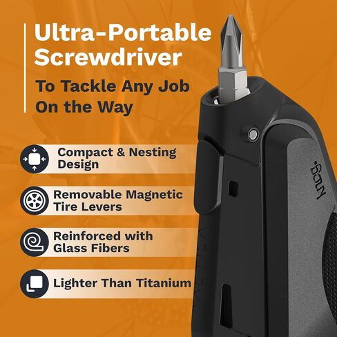 Tactica EDC Bike Multitool | Mini Bike Tool Kit with 2 Integrated Tire Levers, Wrenches (5-14mm), a Phillips Screwdriver, 4, 5 & 6mm Allen Keys & a Bottle Opener | Must-Have Tool For Bike Enthusiasts in Saudi Arabia