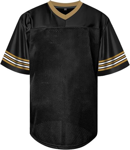 Atonmore Men Blank Plain Football Jersey, Adult Hip Hop Hipster Short Sleeve Mesh Pullover Shirts,Custom Uniforms for Party in Saudi Arabia