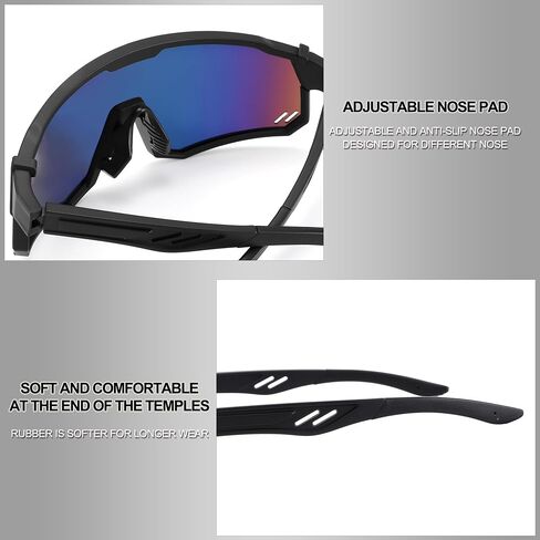 Sport Sunglasses for Women Men,Camping,Golf,Pickleball,Tennis,Fishing,Cycling Sunglasses UV Protection in Saudi Arabia