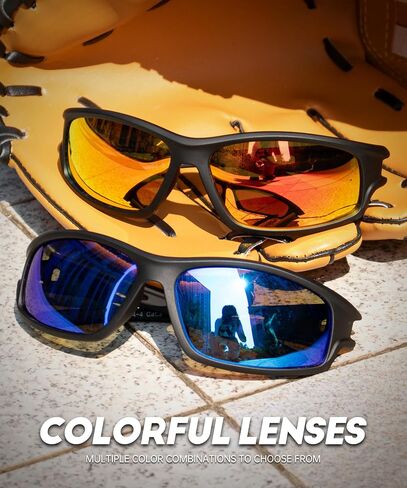 NSSIW Polarized Sunglasses-for-Men-Women Sports Mens-Sunglasses: Wrap Around Sun Glasses UV400 Running Fishing Golf 3 Packs in Saudi Arabia