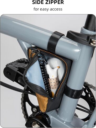 ROCKBROS Triangle Bike Bag for Brompton Bike Frame Bag Folding Bicycle Cycling Storage Bag Cycling Pouch Brown in Saudi Arabia