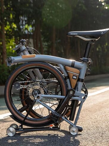 ROCKBROS Triangle Bike Bag for Brompton Bike Frame Bag Folding Bicycle Cycling Storage Bag Cycling Pouch Brown in Saudi Arabia