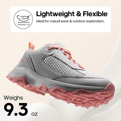 NORTIV 8 Women's Hiking Shoes Lightweight Breathable Mesh Walking Sneakers Outdoor Work Shoes in Saudi Arabia