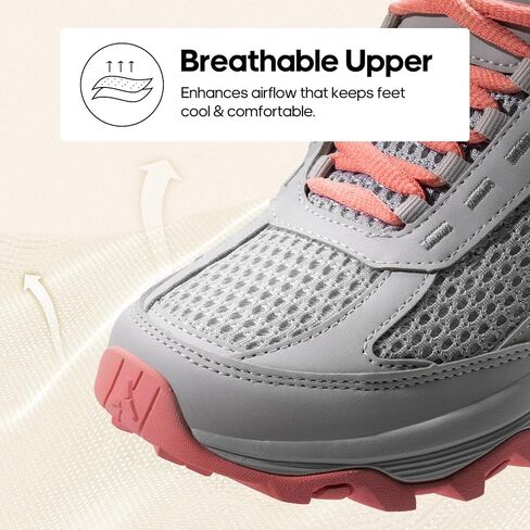 NORTIV 8 Women's Hiking Shoes Lightweight Breathable Mesh Walking Sneakers Outdoor Work Shoes in Saudi Arabia