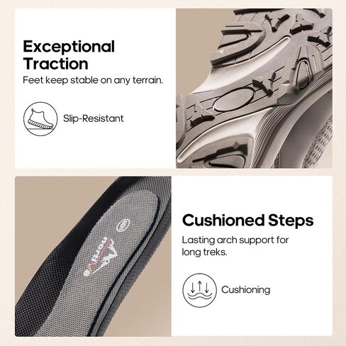 NORTIV 8 Women's Hiking Shoes Lightweight Breathable Mesh Walking Sneakers Outdoor Work Shoes in Kuwait