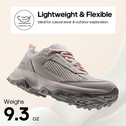NORTIV 8 Women's Hiking Shoes Lightweight Breathable Mesh Walking Sneakers Outdoor Work Shoes in Kuwait