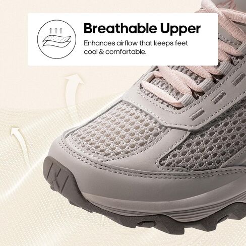 NORTIV 8 Women's Hiking Shoes Lightweight Breathable Mesh Walking Sneakers Outdoor Work Shoes in Kuwait