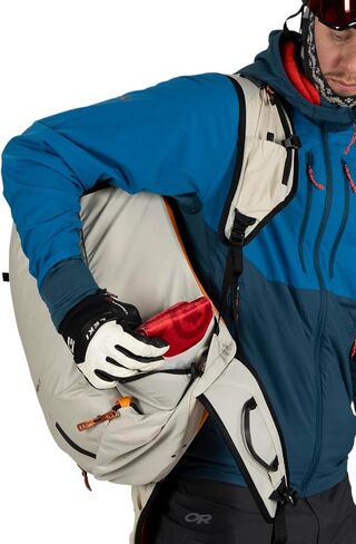 Osprey Firn 28L Ski and Snowboard Backpack, Sandy Grey/Tequila Orange, Medium/Large in Saudi Arabia