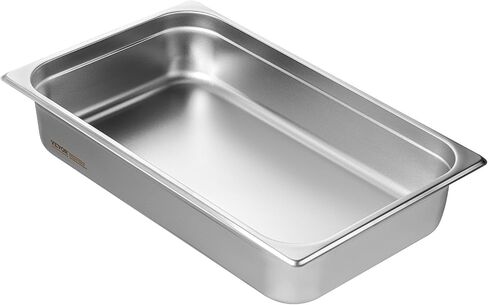 VEVOR 6 Pack 4-Inch Deep Hotel Pans, Full Size Steam Table Pan, 0.8mm Thick, Commercial Stainless Steel Chafing Steam Table Pan, Catering Storage Food Pan in Saudi Arabia