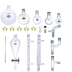 Laboy Glass Organic Chemistry Kit 24/40 Lab Glassware Set Apparatus 19pcs