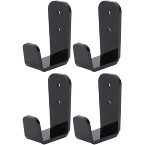 Topyond Hockey Stick Display Case, 4 Pcs Acrylic Hockey Stick Wall Mount Rack Holder, Horizontal Hockey Stick Hanger for Home, Garage, Office, Club, Bar Storage and Display