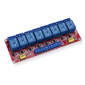 8-Channel DC 12V Relay Module with Optocoupler Isolation Supports High and Low Level Trigger Expansion Board