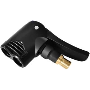 1PC Black Bike Pump Adapter Presta Valve Adapter Dual Head Bike Track Pump Tyre Air Pump Valve Adapter Bicycle Pump Connector Head Accessories Tires and Tubes
