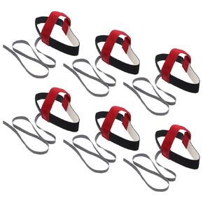 MECCANIXITY 12pcs ESD Anti Static Foot Heel Straps Anti Static Wrist Strap Band Adjustable for Grounding Removing Static Black Red