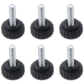 Clamping Knobs Male Thread Heavy Duty Plastic Knurled Knobs Durable M6 x 20mm Hand Bolt Knobs for Quick Delete