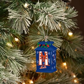 FOCO - MLB Baseball Team Holiday Light Up Lantern Xmas Christmas Tree Hanging Ornament (Los Angeles Dodgers)