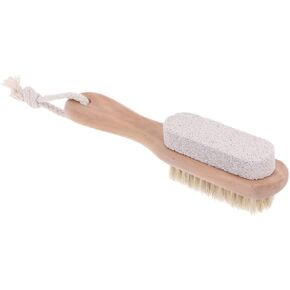 1pc Double Side Foot File Dead Skin Remover Pedicure Brudh Scraping Plate Pumice Stone Foot Brush