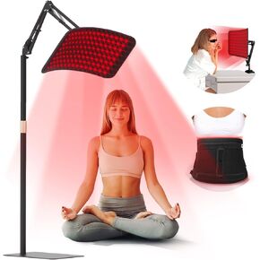 Red Light Therapy, 3 in 1 Infrared Light Therapy with Stand, Deep 660nm and 850nm Red Light Therapy for Face and Body, Red Light Therapy Panel for Face, Muscles Pain, Skin, Back, Leg, Waist, Joints