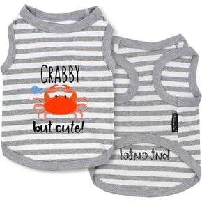 Parisian Pet Crab Tee Dog Clothes Tee T-Shirt, XL